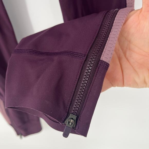 ATHLETA Allyson Felix Legend Mesh 7/8 Tight Agate Purple Pant Women's X-Small - Picture 10 of 13